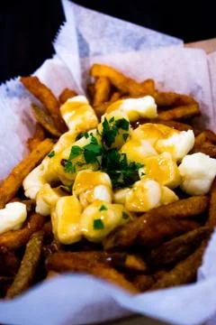 Poutine in America Stock Photos