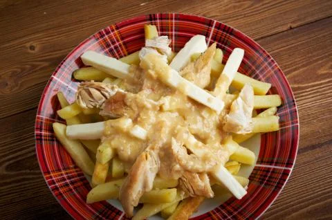 Poutine Foto stock