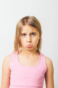 Pouting Girl Foto stock