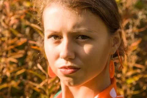 Pouting lips 写真素材