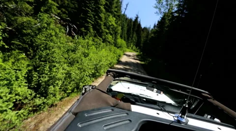 POV 4x4 motion drive rough dirt track Extreme Terrain Canada Stockbeeldmateriaal 42142829