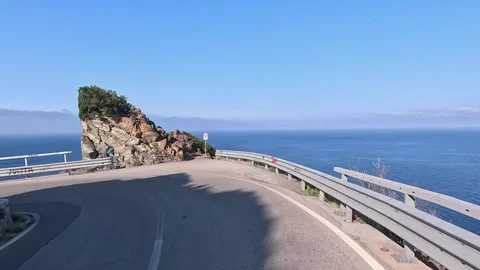 POV action cam driving on coastal road, Elba island, Italy, May 31, 2026 Видео 336332000