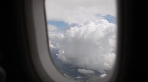 POV from airplane, beautiful clouds Stock Footage 45159069