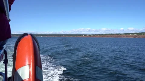 POV of back of boat Stock Footage 143213069