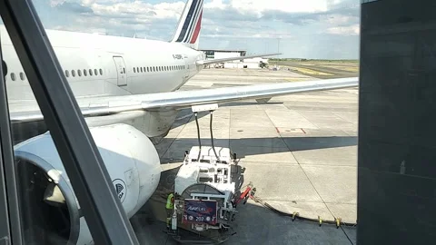 POV, Boarding plane 库存影片 242457578