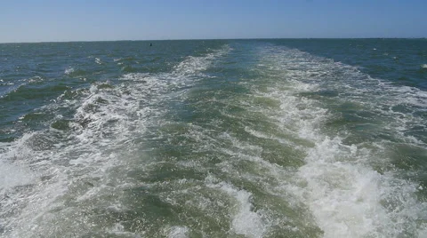 POV BOAT WAKE Stock Footage 63319522