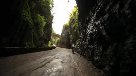 POV in Canyon Stock Footage 24579248