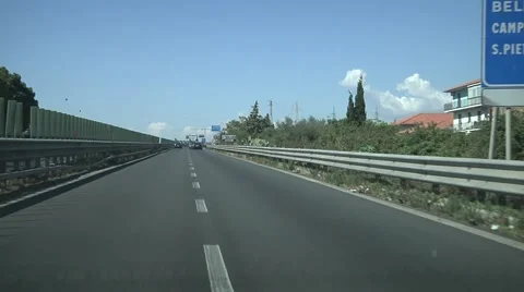 POV car driving. Stock Footage 42473250