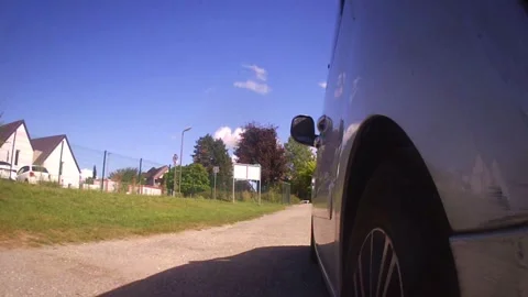 POV Car Driving Though Residential streets in Betschdorf, France - 1 Stock Footage 321951953