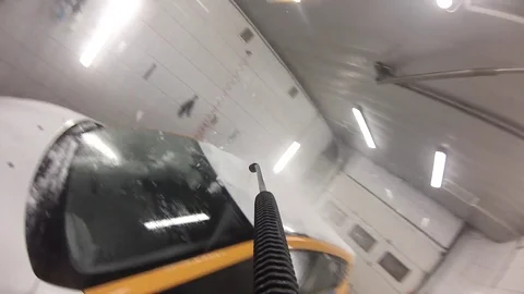 POV car wash Stock Footage 99695017