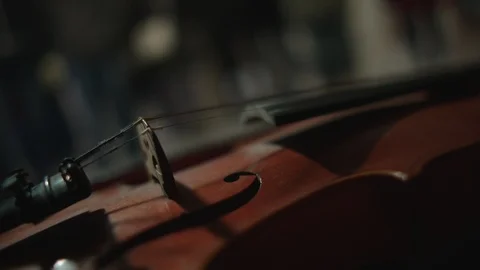 POV. The case is closing with violin. Stock Footage 107793784