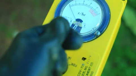 Pov checking an area radiation 스톡 동영상 23564209