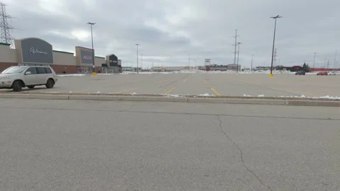 POV Closed retail stores during COVID 19 coronavirus pandemic lockdown 库存影片 146443506