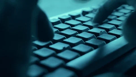 POV criminal in darknet, deep web Stock Footage 75403564