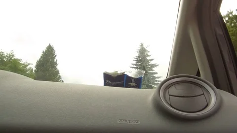 Pov, in dashboard car Stock Footage 79658203