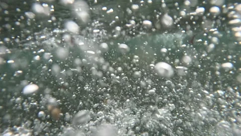 POV Diving into and Below Coastal Ocean Waves on the Hawaiian Shoreline Stock Footage 316635260