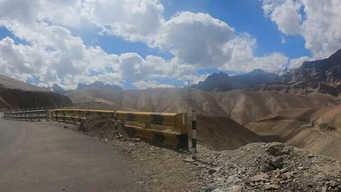 POV Drive Through Himalayan Mountains from Kargil to Leh, Ladakh Stock Footage 328770035