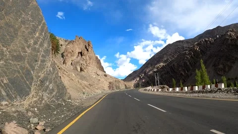 POV Drive Through Himalayan Mountains from Kargil to Leh, Ladakh Video stock 328825880