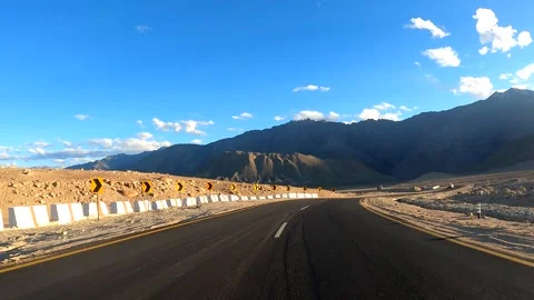 POV Drive Through Himalayan Mountains from Kargil to Leh, Ladakh Stock Footage 328826465