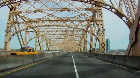 POV Driving 59th bridge Part 3 Stock Footage 8228545