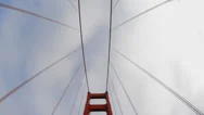 Pov Driving Across The Golden Gate Bridge Daytime San Francisco Stock Footage