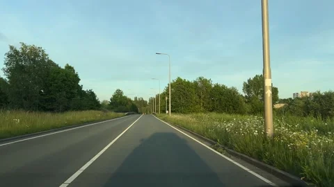 POV Driving Amsterdam A10 Ring Road with Highway Traffic in Netherlands 스톡 동영상 337048562