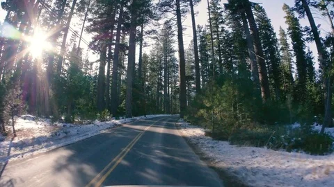 POV Of Driving Car Stock Footage 71942665