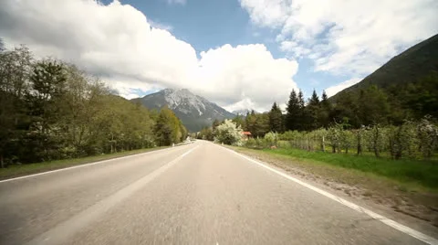 POV driving on highway Stock Footage 24581289