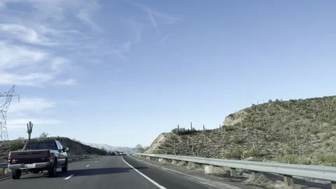 POV Driving on Interstate I-17 Freeway to Black Canyon City Arizona 스톡 동영상 223759146