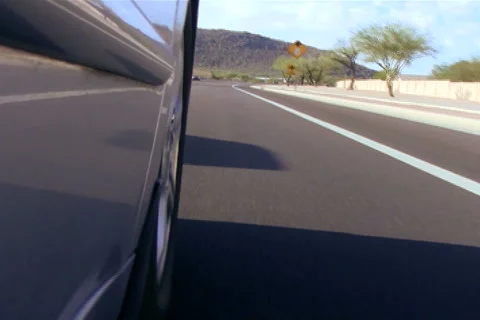 POV driving low angle V3 - NTSC Video stock 2103622