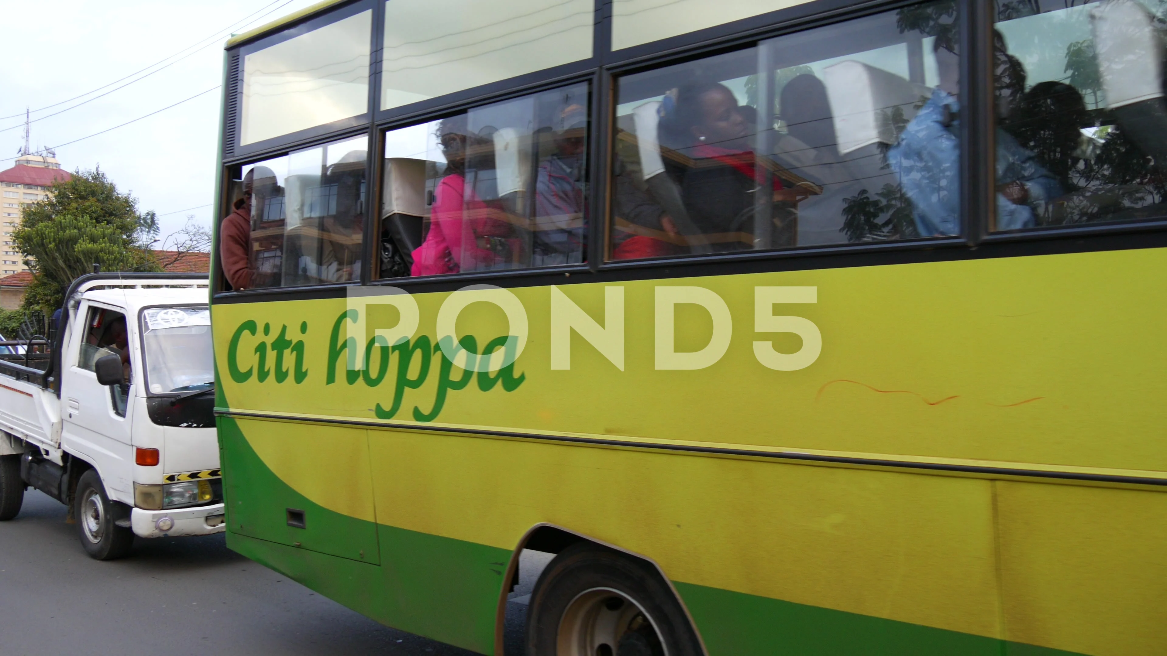 Pov Driving In Nairobi City Bus On Urb Stock Video Pond5