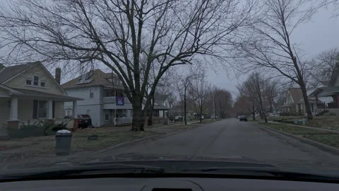 POV driving on a overcast day Video stock 158248367