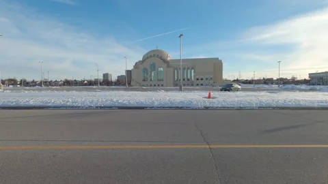 POV driving plate side view suburban areas near Toronto Canada 库存影片 146350776