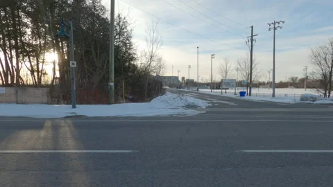 POV driving plate side view suburban areas near Toronto Canada Vídeos de archivo 146358441
