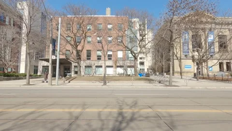POV driving plate side view downtown Toronto city streets Stock-Footage 150796342