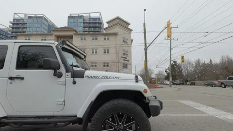 POV driving plate side view suburban city streets area landscape 库存影片 151127767