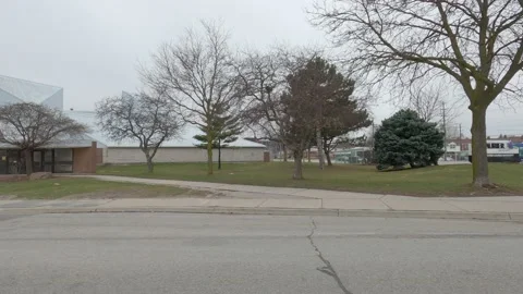 POV driving plate side view suburban city area landscape Stock-Footage 151128606