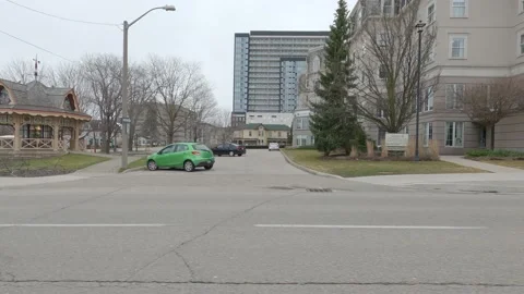 POV driving plate side view suburban city area landscape Stock Footage 151128731