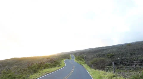 POV of driving on the road to Hana Stock Footage 25683064