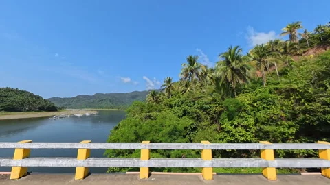 POV driving shot capturing the transition between boundaries Stock Footage 339257148