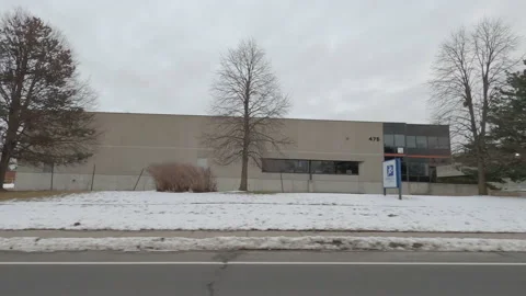 POV driving side view suburbs and suburban landscape outside city Vídeo Stock 146476418