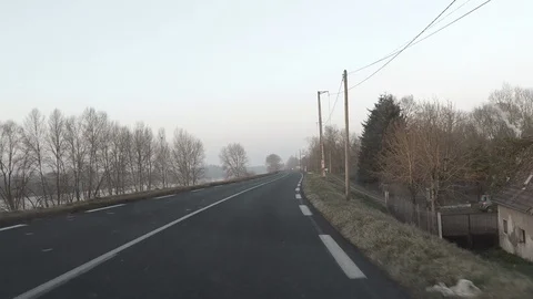 POV driving through the Val de Loire, France. Stock Footage 99850744