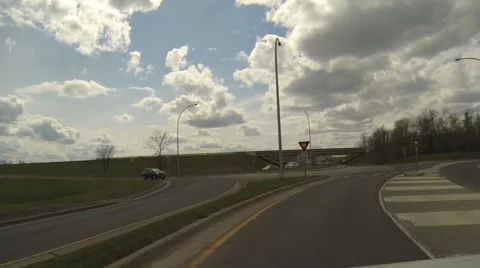 POV Driving thru roundabouts Vidéo 42871282