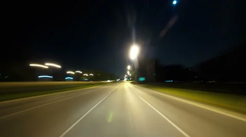 POV driving time lapse Stock Footage 4279707