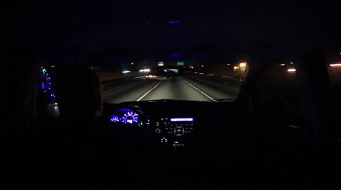 POV Driving Time Lapse thru City Streets Stock-Footage 55623567