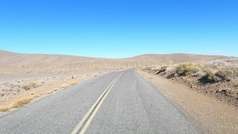 POV Driving a Van Through Death Valley, clip 2 Stock Footage 199684309