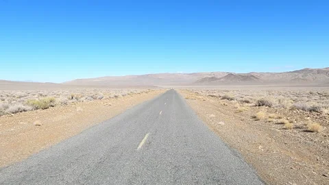 POV Driving a Van Through Death Valley, clip 4 Stock Footage 199688140