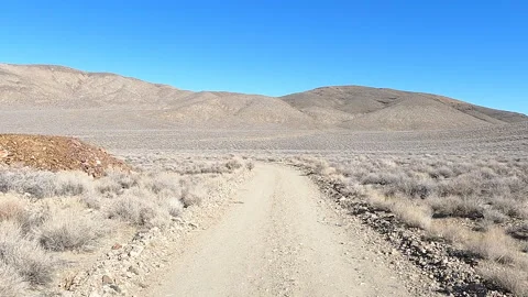 POV Driving a Van Through Death Valley, clip 5 Stock Footage 199691822