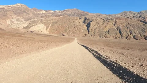 POV Driving a Van Through Death Valley, clip 16 Stock Footage 199752076