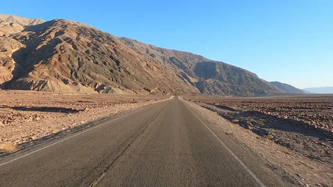 POV Driving a Van Through Death Valley, clip 14 Stock Footage 199760707